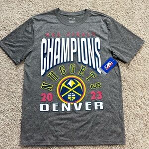 #2522 New Denver Nuggets NBA Finals Champions T-Shirt-Grey size M